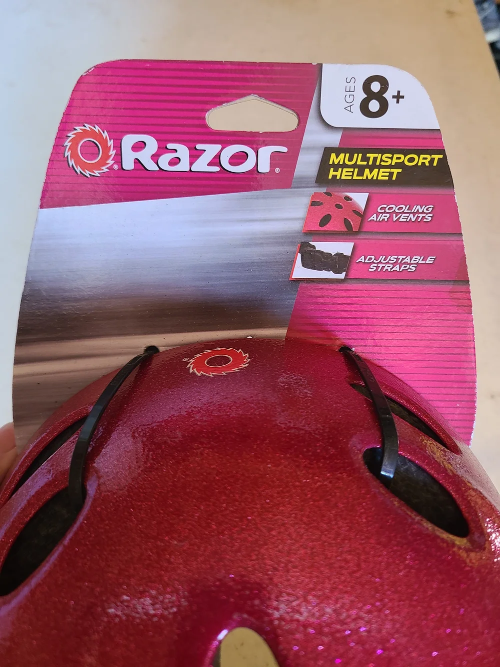 Title: Razor Multisport Helmet Pink Glitter Sparkle Medium Ages 8+ NWT
